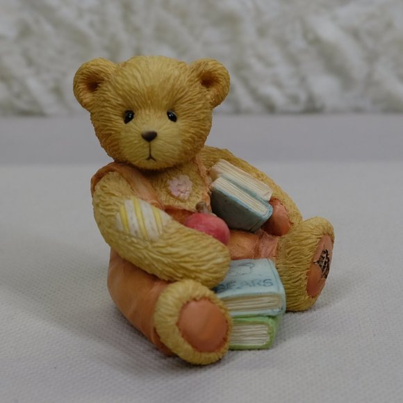 Cherished Teddies Monthly Friends to Cherish September Bear "Seth" Figurine 1993 - Picture 1 of 6
